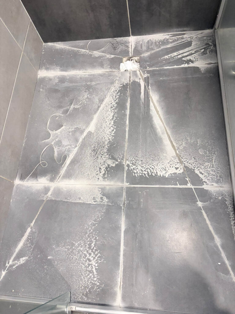 Deteriorated shower grouts