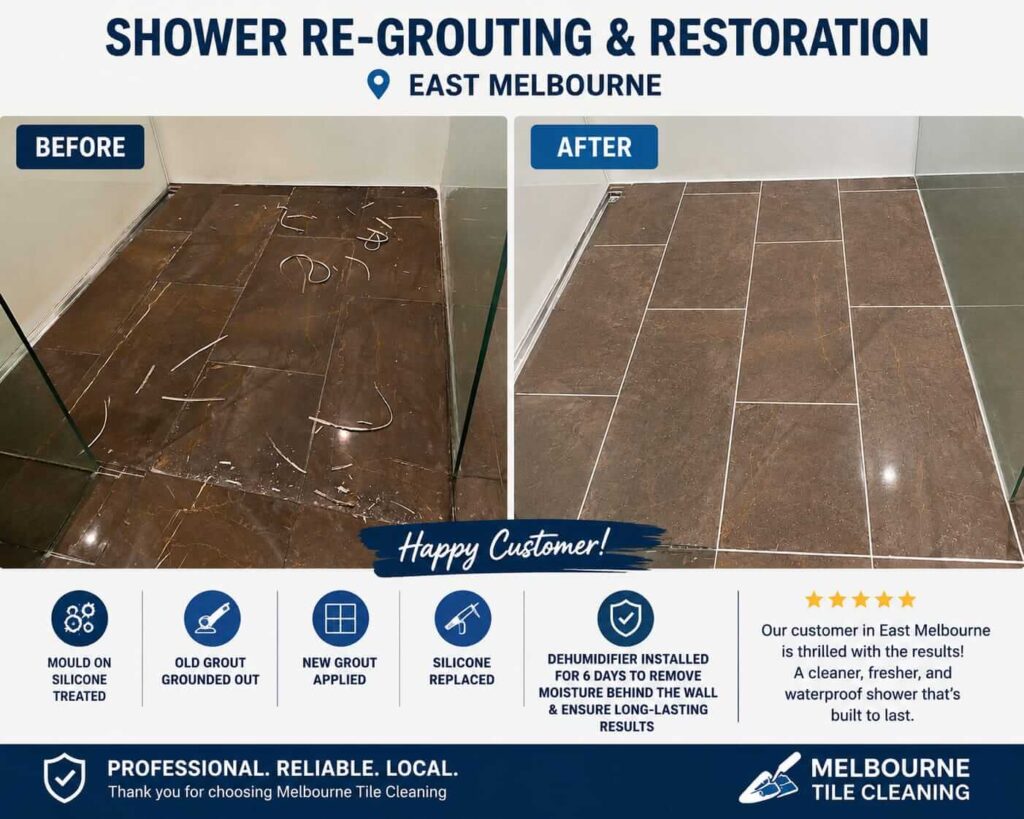 East Melbourne Shower Restoration