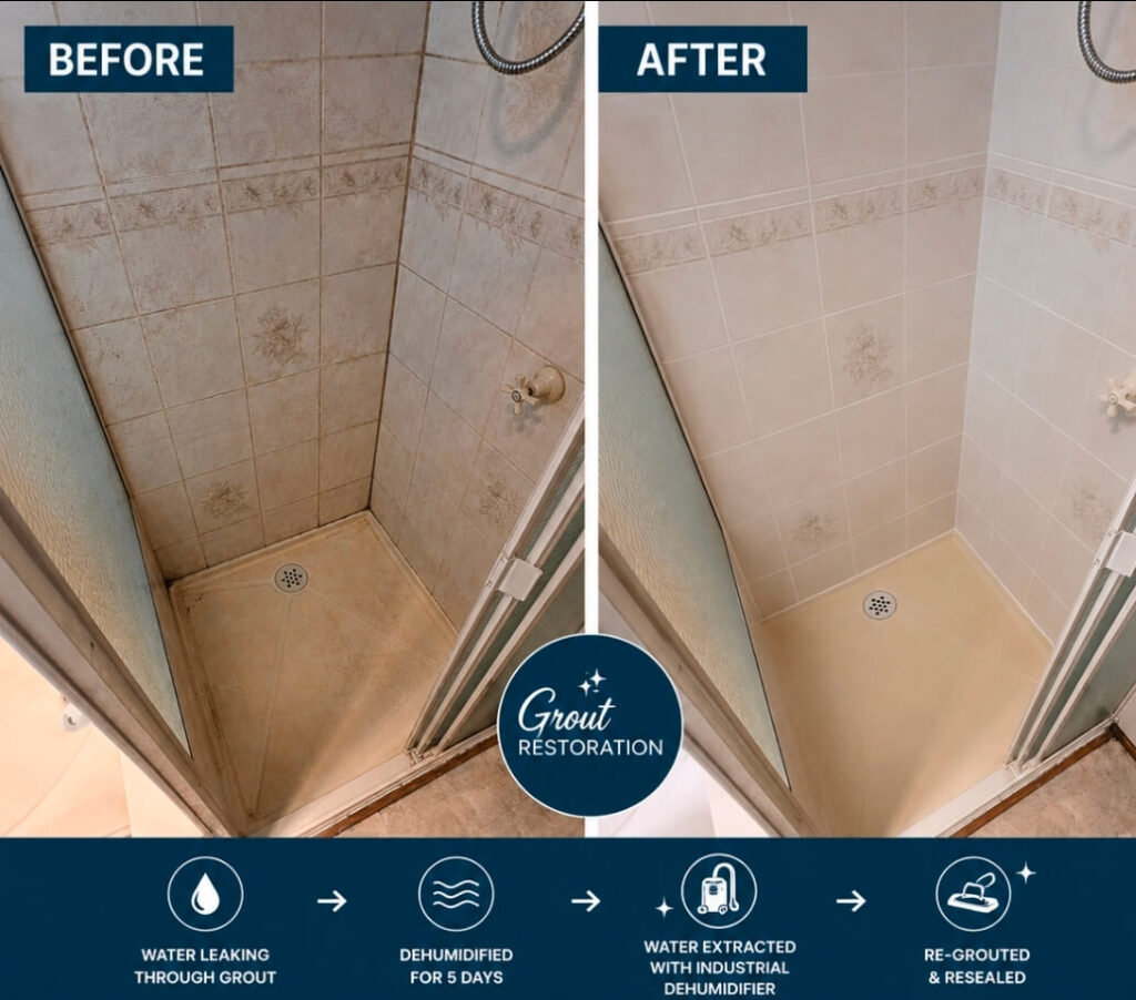 Shower Grout Restoration